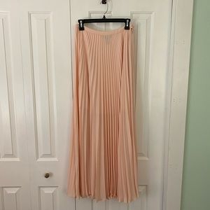 White House Black Market pleated maxi skirt